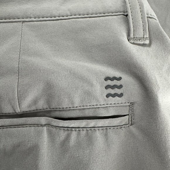 Free Fly Shorts Mens Size 38 Gray Polyester Spandex Stretch Casual SS-1826 - Picture 7 of 9